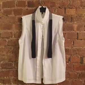 Brunello Cucinelli sleeveless button down